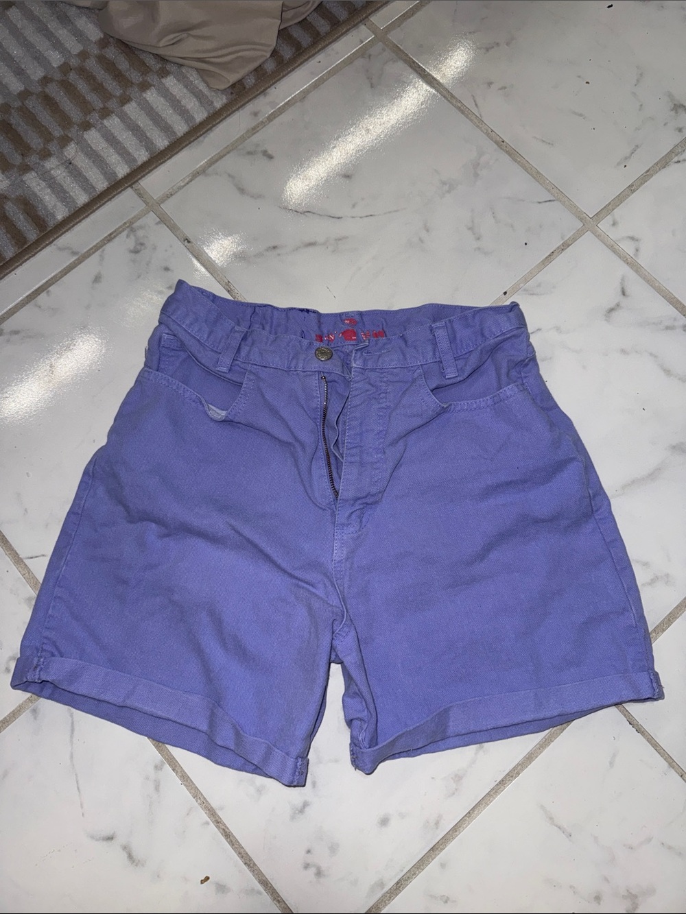 Women’s Casual Purple Denim Shorts